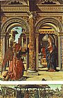 Annunciation Canvas Paintings - Annunciation and Nativity (Altarpiece of Observation)